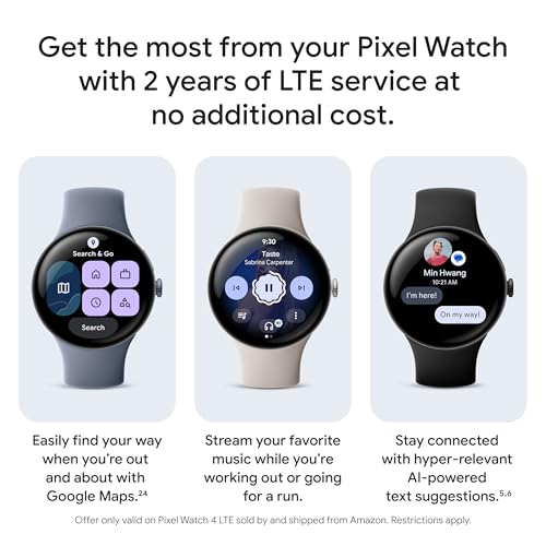 Google Pixel Watch 4 (41mm) - Android Smartwatch with HR and Sleep Tracking - 2 Years of Data Included - 30hr Battery - Fitness Tracking - Champagne Gold Aluminum Case - Lemongrass Active Band - LTE - image 7