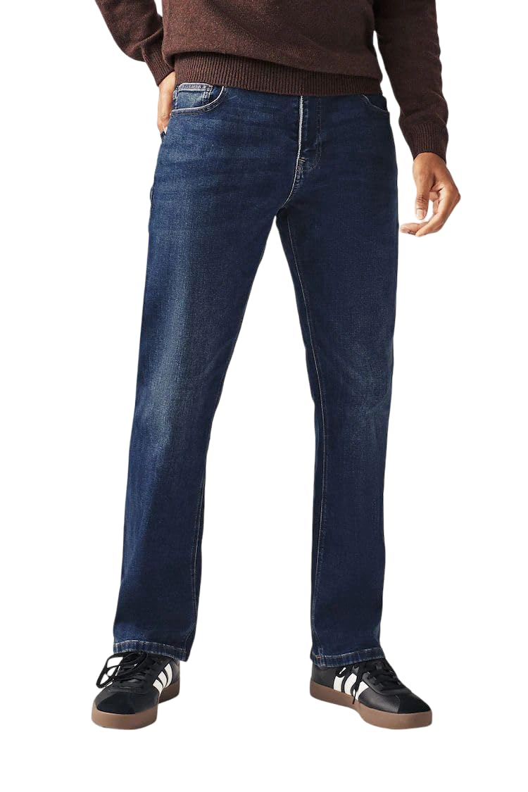Men's Straight Fit Cotton High Rise Solid Jeans-image-27