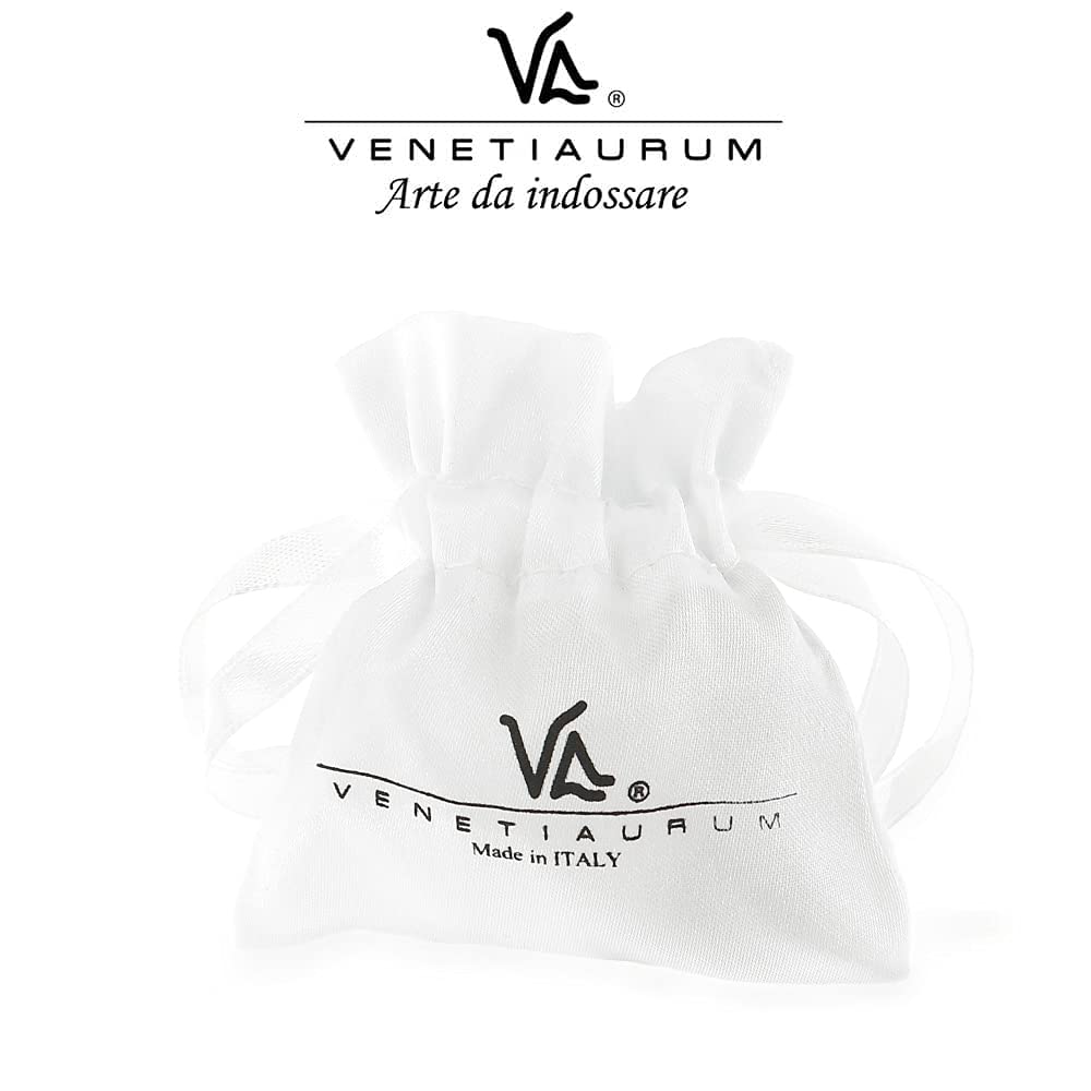 Venetiaurum – Wisiorek z prawdziwego szkła Murano i srebra próby 925 – biżuteria "Made in Italy" z certyfikatem