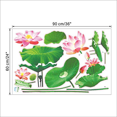 Adesivi Murali 3D Stagno di Pesci di Stagno di