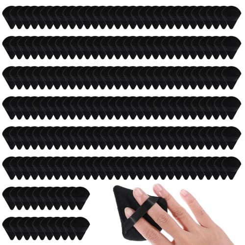250 Pcs Soft Triangle Makeup Puffs (Black)