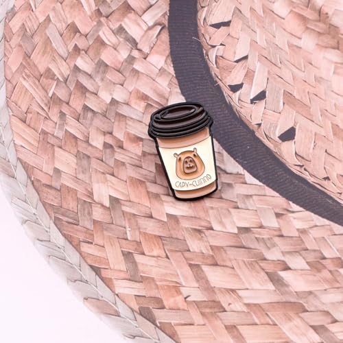Image of Funny Capybara Brooch Gifts for Animal Lovers Enamel Pins
