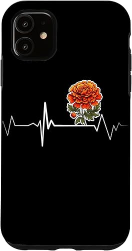 Miniatura 10 de iPhone 14 Pro Max Vintage French Marigold Heartbeat Gardener Marigold Florist Case