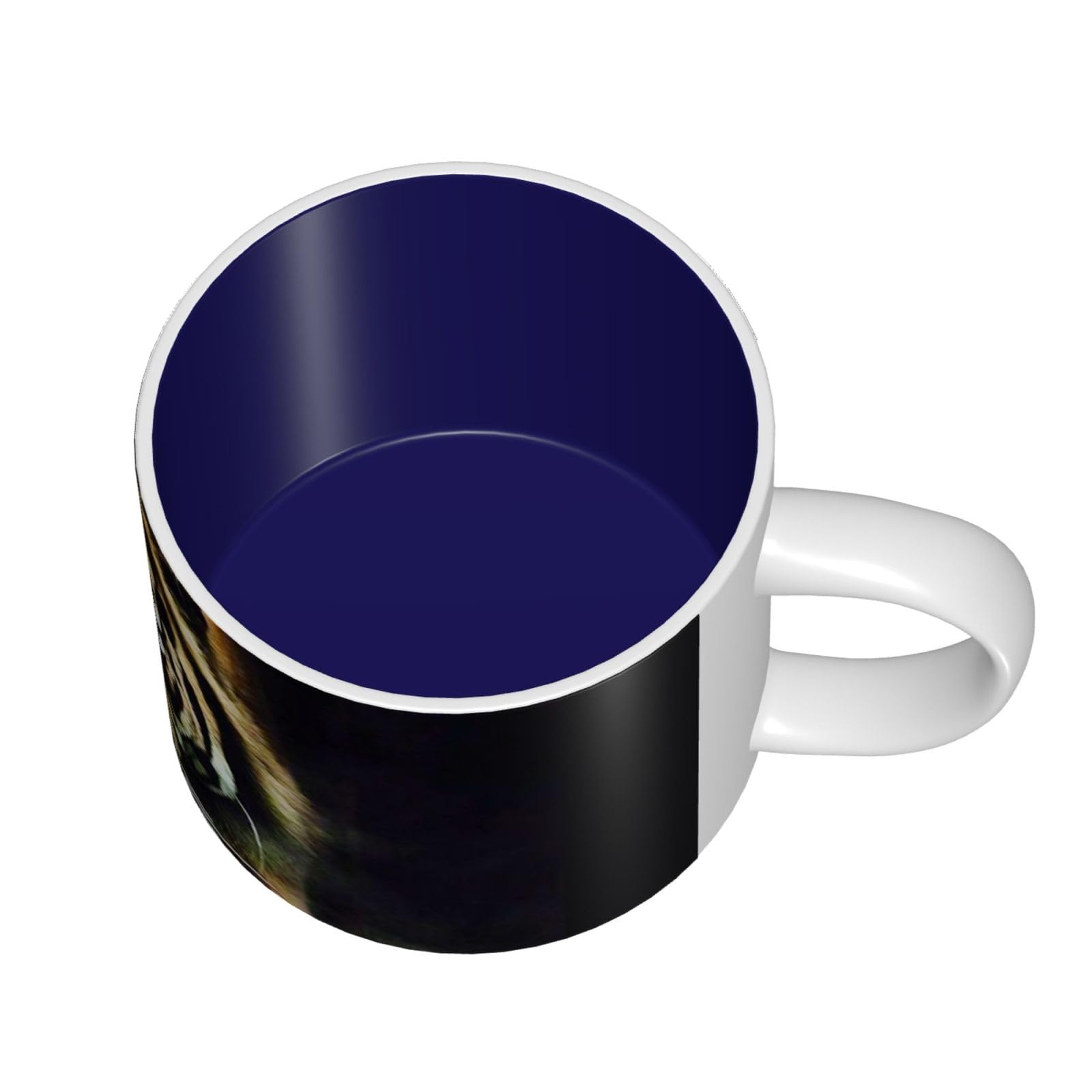 Ceramiczne kubki z nadrukiem tygrysa o dużej pojemności ceramiczny kubek do kawy