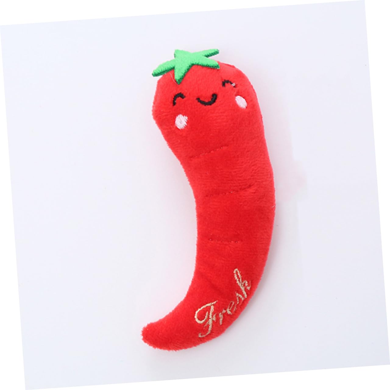 Lot de 3 Jouets à Mâcher pour Chats D’intérieur en Peluche Herbe à Chat Assortiment Poivron et Courge Stimulants et Solide pour Chatons et Adultes pour Jeux Interactifs et