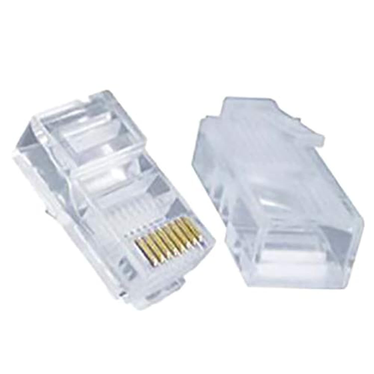 AICO CAT6 Modular RJ45 Connectors, 100-Pack