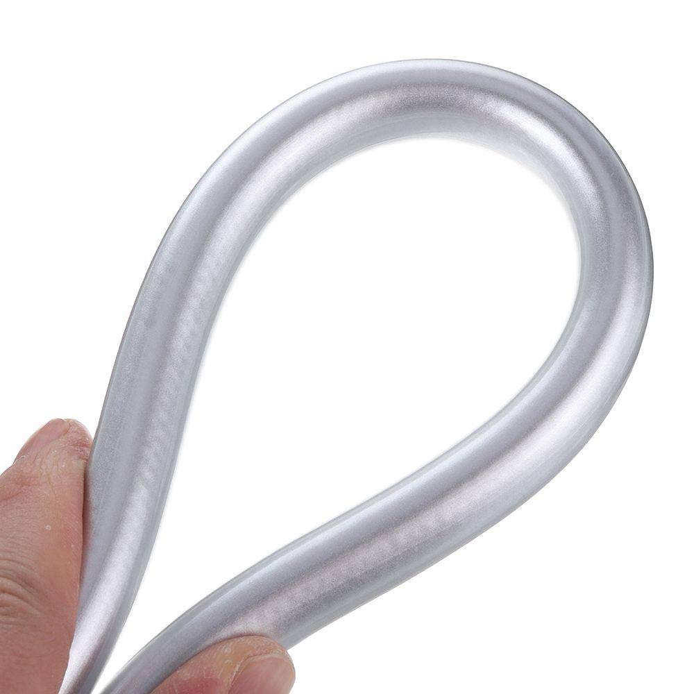 AthuaH Premium Stainless Steel Hose, Shower Hose 1/2'' PVC Smooth High Pressure Flexible Hose for Shower Explosion-Proof Long Hose for Bath Handheld Shower Head,3 Meter (Color : 3 Meter)