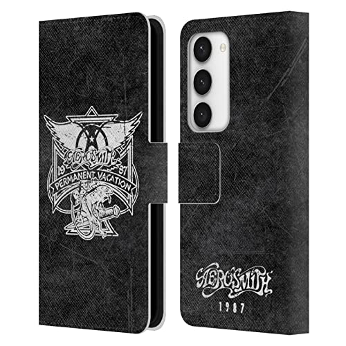 Carcasa de cuero Aerosmith Samsung Galaxy S23 5G con tarjetero y cierre