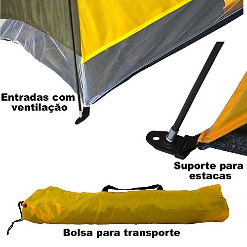 Barraca Beach Tent abrigo proteção sol vento p/praia camping CBR03617