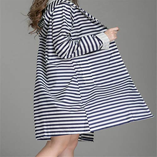 HMJ Poncho Raincoat Adult Waterproof Outdoor Poncho Coat One Size Blue