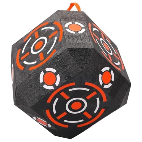 LWANO Multi-Sided Archery Target Block - High Polymer Fiber Bow & Arrow Target with Lightweight Handheld Design, 12" x 12" x 12" Cover