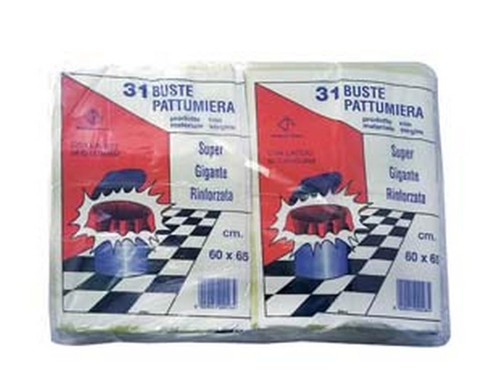 CF SACCO PATTUMIERA CON LACCIO DI CHIUSURA GIALLO PZ.31 - cm.60x65 gr.480