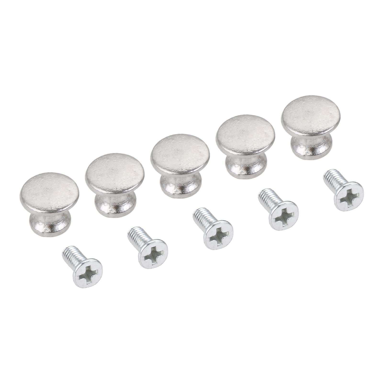 Bcomfy D 5 Pcs Single Hole Roun Minin Knob Jewelry Chest Box Cabinet Cupboar Dresser Rawer Oor Window Handle Pull Knob W/Screw