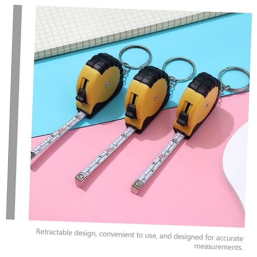 Mini cinta métrica retractil para llavero 10 piezas miniatura 6