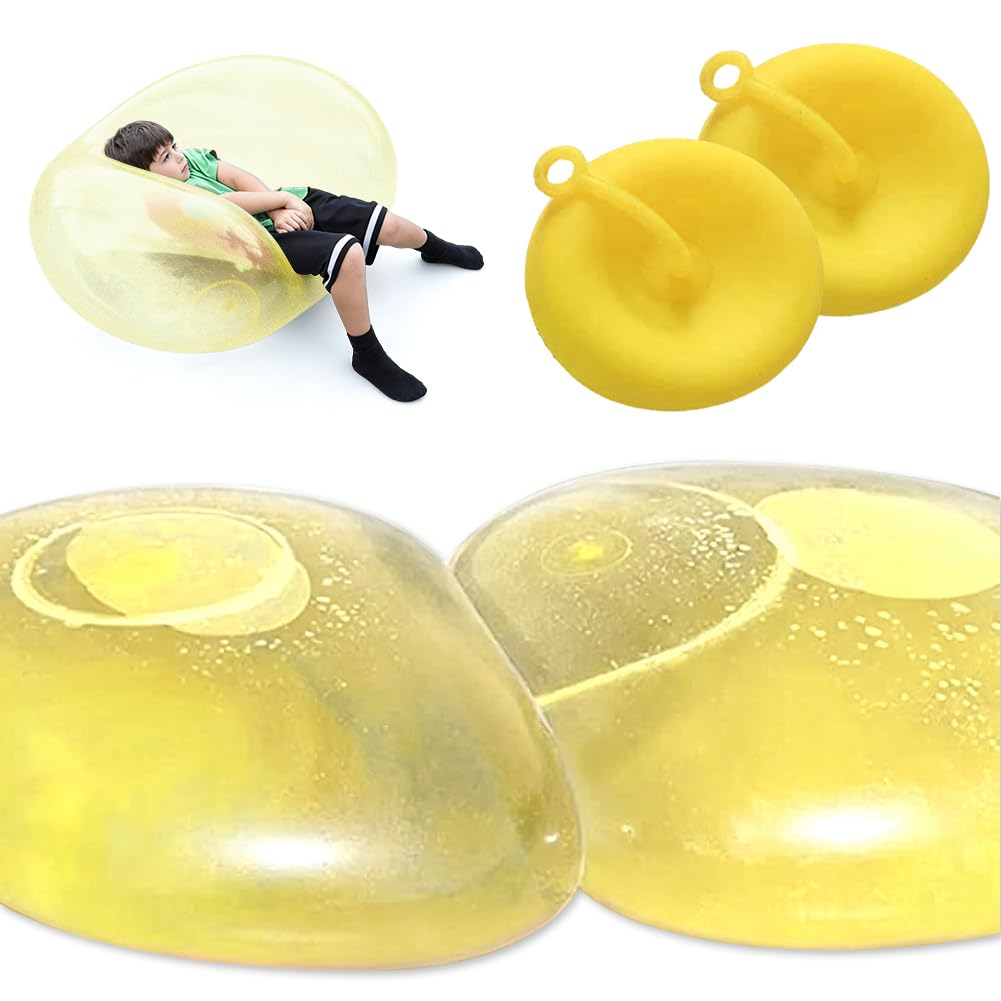 Summer Super Bubble Ball, Extra Large Water Balloons, Giant Inflatable Water Balloons, Amazing OutsideWater Ball Game Toy for Outdoor Kids Boys Girls Party, Durable Inflatable Bubble Balls Toys C