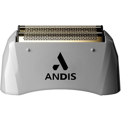 Andis 17160 Replacement Foil for Pro-Foil & Lithium Shaver - Super Soft Gold Titanium Cutters, Close & Smooth Cutting, Zero Finish with No Bumps/Irritation - Compatibles Models, Gray