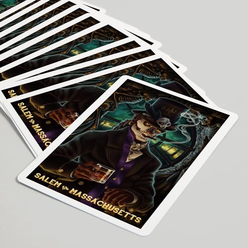 Baraja Salem Massachusetts Voodoo 52 Cartas Poker miniatura 5