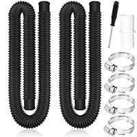 Poolschlauch 32mm,2 Stück 1.5M Schwimmbadschlauch Ersatzschlauch,4 Stück Sicherungsclip Und 1 Stück Schlauchverbinder,Hochwertiger Pool Schlauch,Poolfilterschlauch für Filterpumpe Und Schwimmbad