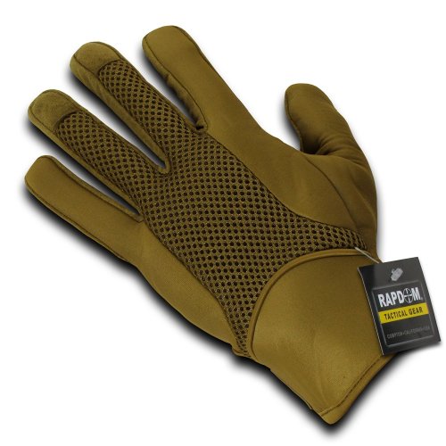 RAPDOM Tactical Neoprene Gloves, Coyote, Medium