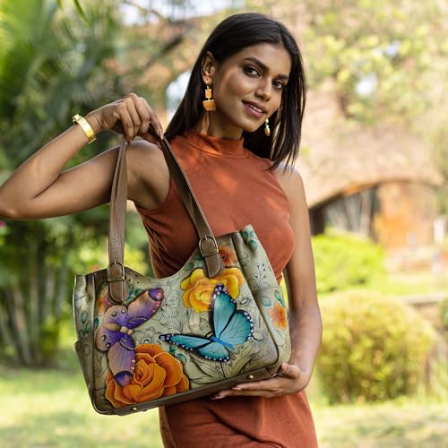 Anna by Anuschka womens Shoulder Bag, Floral Paradise Tan, One Size US by Anna by Anuschka - Image 2