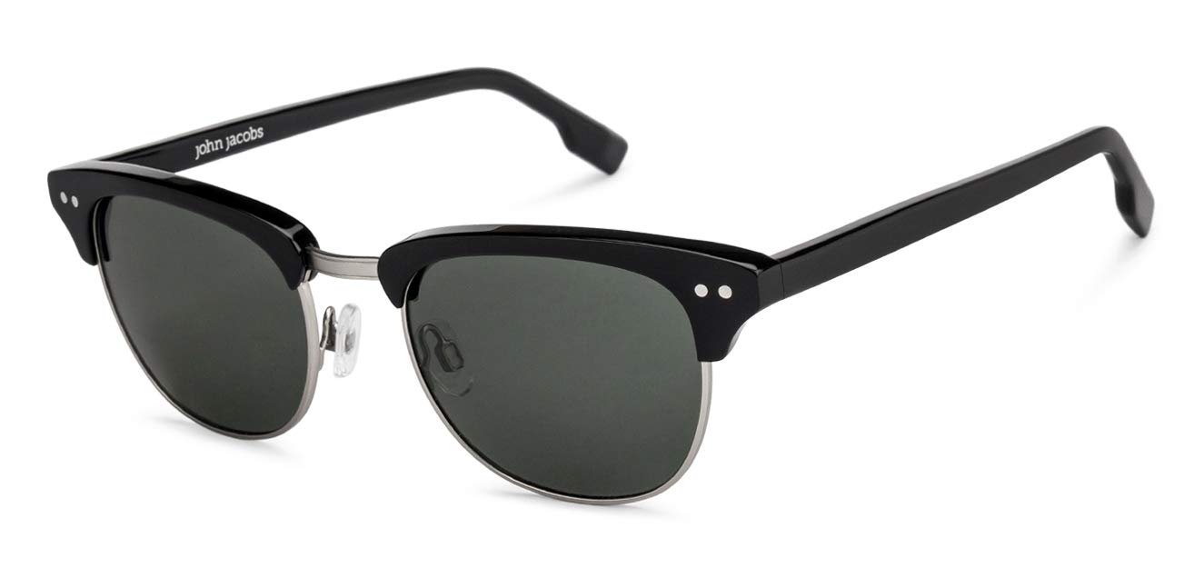John Jacobs Unisex Adult Clubmaster Polarized Round Sunglasses JJ S12638 - Review, Price and Buying Guide