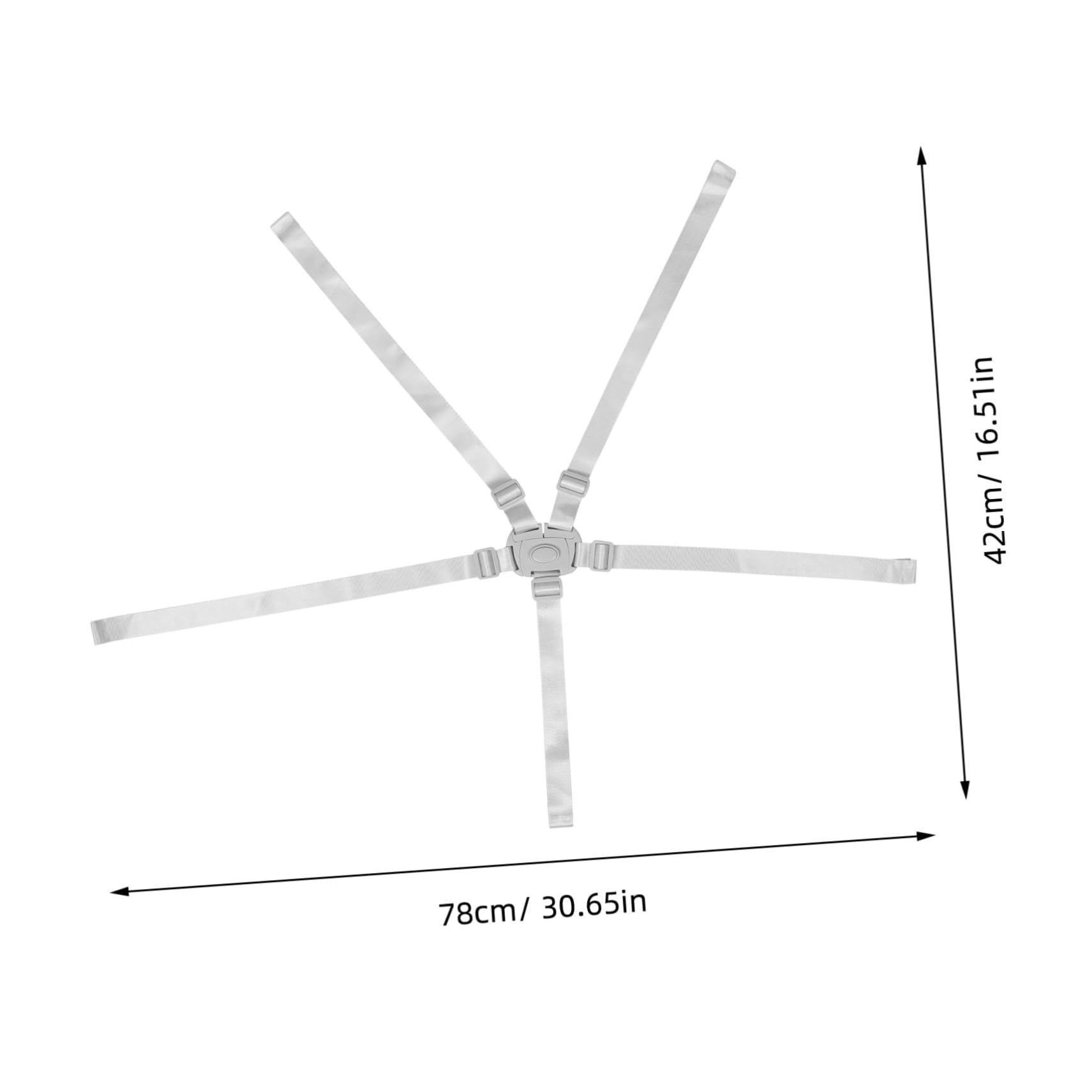 Toddmomy Adjustable High Chair Straps Locks for Kids Safe Belt Stroller Toy Straps Bed Connector Dining Chair Harness