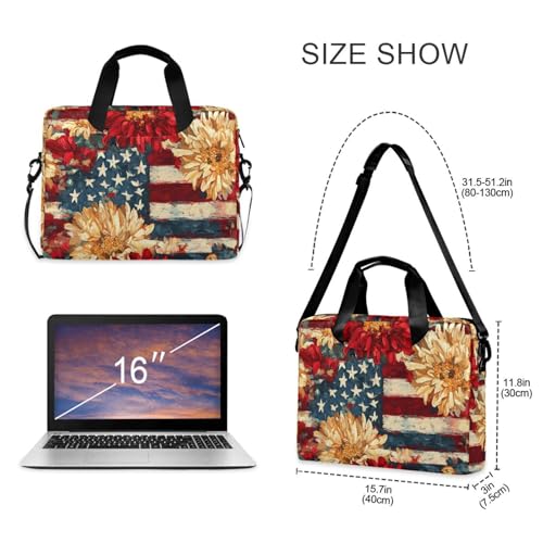 Bolso bandolera para laptop rojo compatible hasta 15.6" miniatura 3