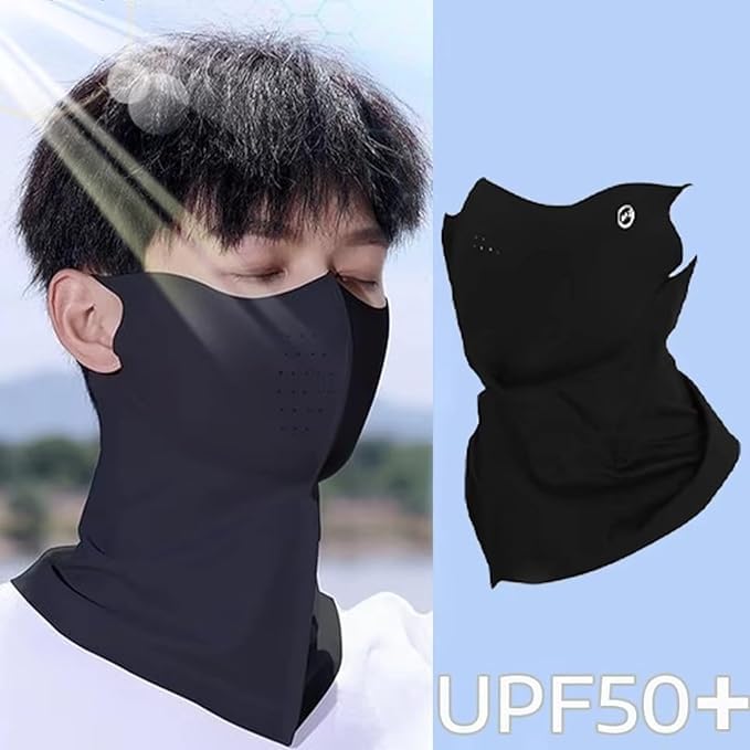 Image of TOMORROW UV protection mask, UV protection face cover, cooling, cycling face mask, men sun Head cover, hiking mask, soft fabric.