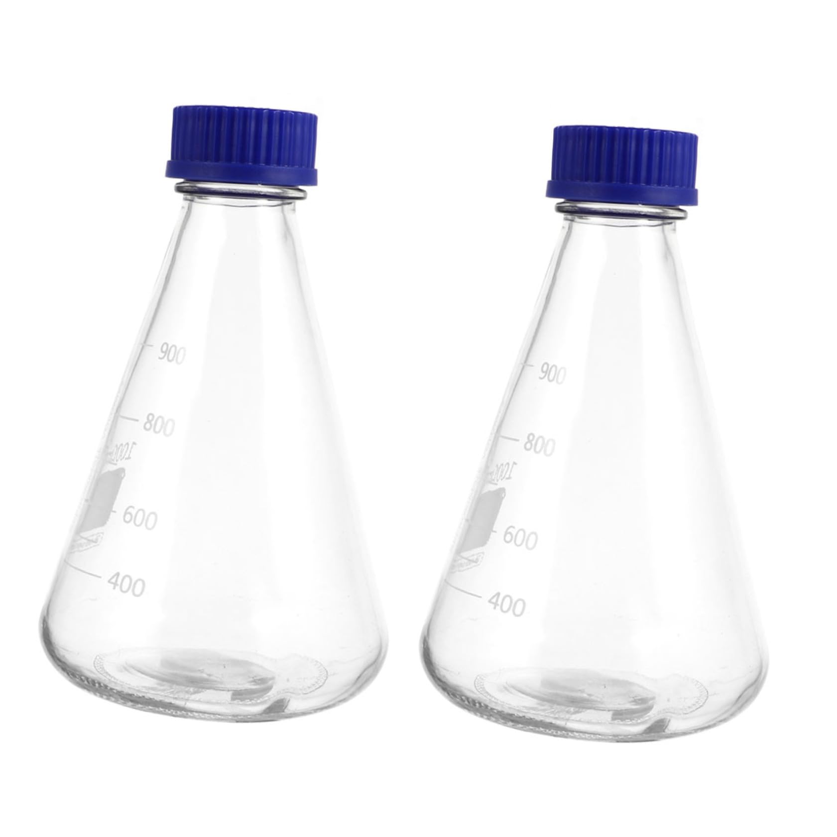 Boccette Reagenti Coniche in Vetro con Graduazione 1000Ml Flaconi per Esperimenti di Laboratorio Adatti a Scuola e Ricerca
