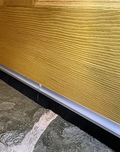 Bottom of Door Brush Seal Draught Excluder, Aluminium, Screw Fixing, 914mm…, Gold - Image 4