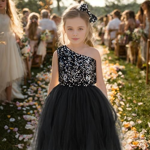 HB HBB MAGIC Sparkling Sequin Tutu Flower Girl Dress with Corset Dress for Wedding Pageant and Ball Gown Events4