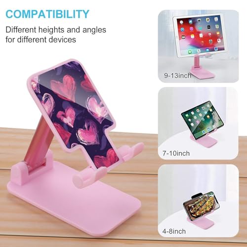 Support de téléphone portable universel et pliable pour bureau rouge