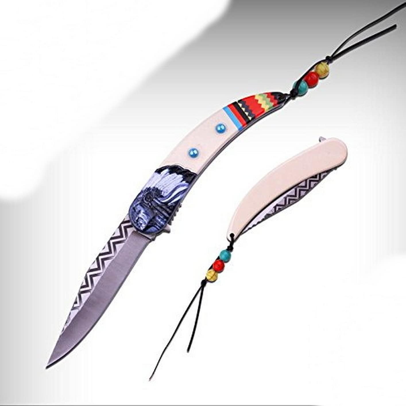 new Elite Spring Assisted Folding Knife Native American