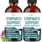 Organic Lymphatic Drainage Drops - All in 1 Organic Lymphatic Drainage Supplement with Burdock Root, Echinacea, Elderberry, Calendula, Cleavers Herb, Dandelion Supports Lymphatic Health - 4 OZ