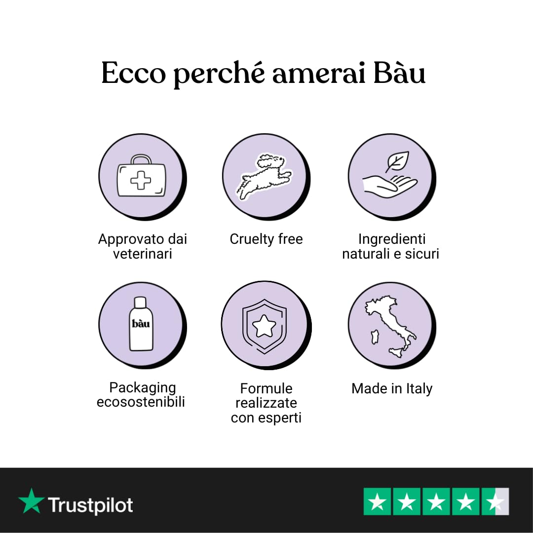 Bau Probiotici per Cani + Polvere Denti Antiplacca e Tartaro – Supporto Digestivo & Igiene Orale Totale – Fermenti Lattici, Alito Fresco e Riduzione Placca, Intestino Sano