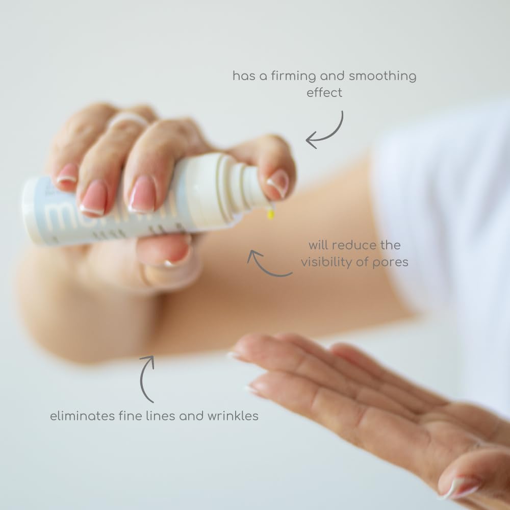 Mohani Retinal 0,06% con vitamina C siero viso e acido ialuronico | siero di retinaldeide per anti-invecchiamento e anti-rughe, cosmetici naturali vegani per ridurre i pori (30 ml)