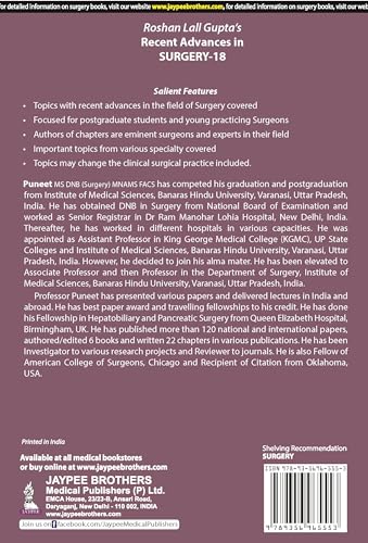 Image of Roshan Lall Gupta's Recent Advances in Surgery (Volume 18)