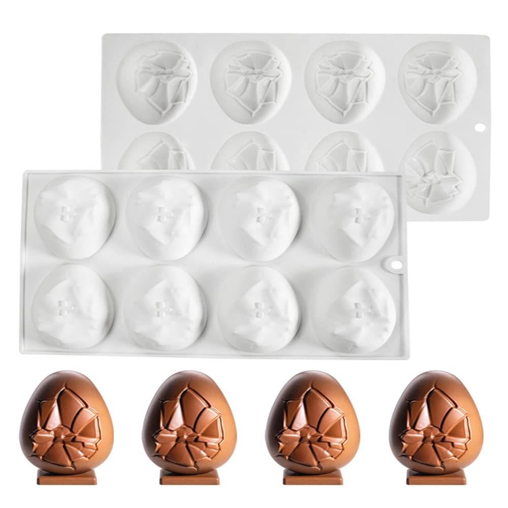 Mostsom Silicone Mold - Easter Egg Shaped Cake & Chocolate Mold, Non-stick Muffin & Cupcake Moulds for Easter Party