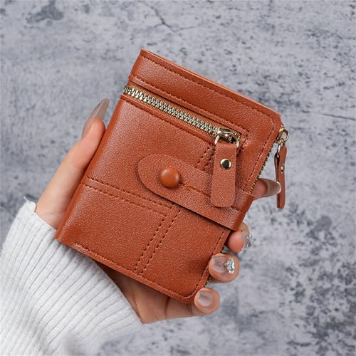 Women Wallet Simple Bi Fold Wallets PU Leather Purse Thin Short Wallet Small Pockets Cash Card Holder Bag Compact Wallet4