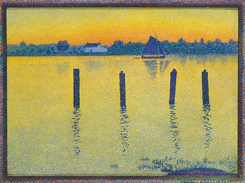 Cuadro lienzo decoración salón Théo Van Rysselberghe paisaje náutico