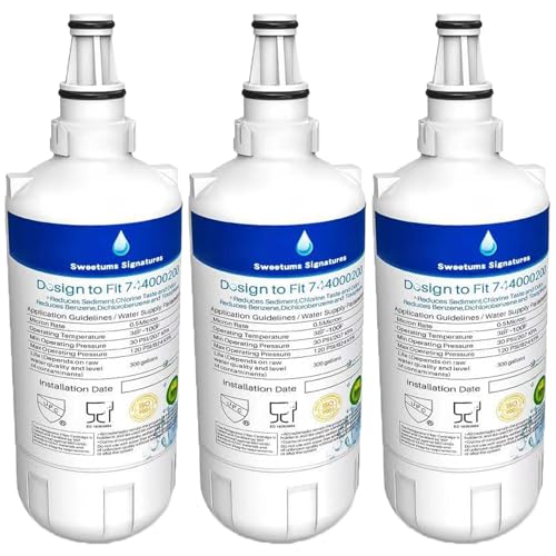 744000200 Filter Replacement for Liebherr 7440000 7440002 Refrigerator Water Filter (3 Pack)