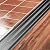 NILZA Black Metal Floor Transition Strip Aluminum Threshold Strip 2.4in Wide Flat Divider Strip, Doorway Edge Trim Ramp Reducer for Doorways Flooring Gaps Vinyl Floor Transition(Black,90cm(B))