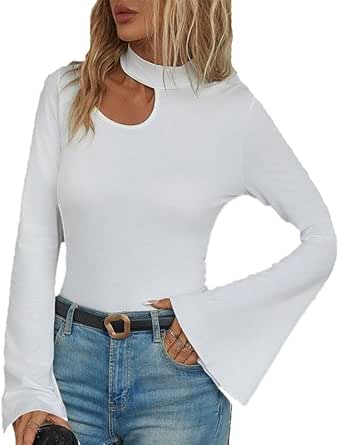 Top Corto Donna Con Spalle Scoperte Avanova - Maniche Lunghe, Oversize, Morbido (65% Poliestere, 30% Cotone, 5% Elastan) - Nero