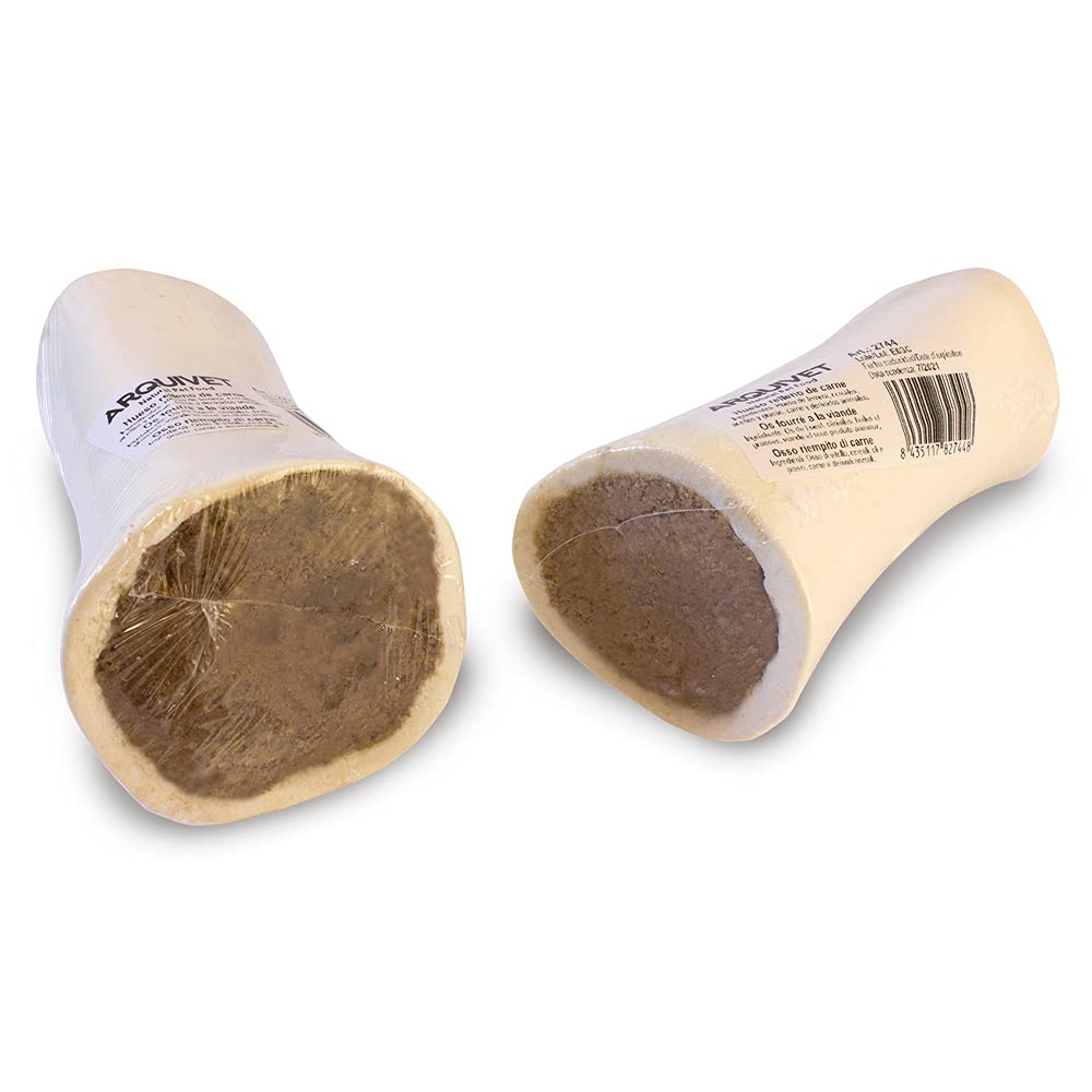 Arquivet - Expositor 20 Unidades Hueso Relleno de Carne - Snacks Naturales para Perros