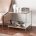 SEI Furniture Knox Glam Mirrored 2-Tier, End Table, Gold
