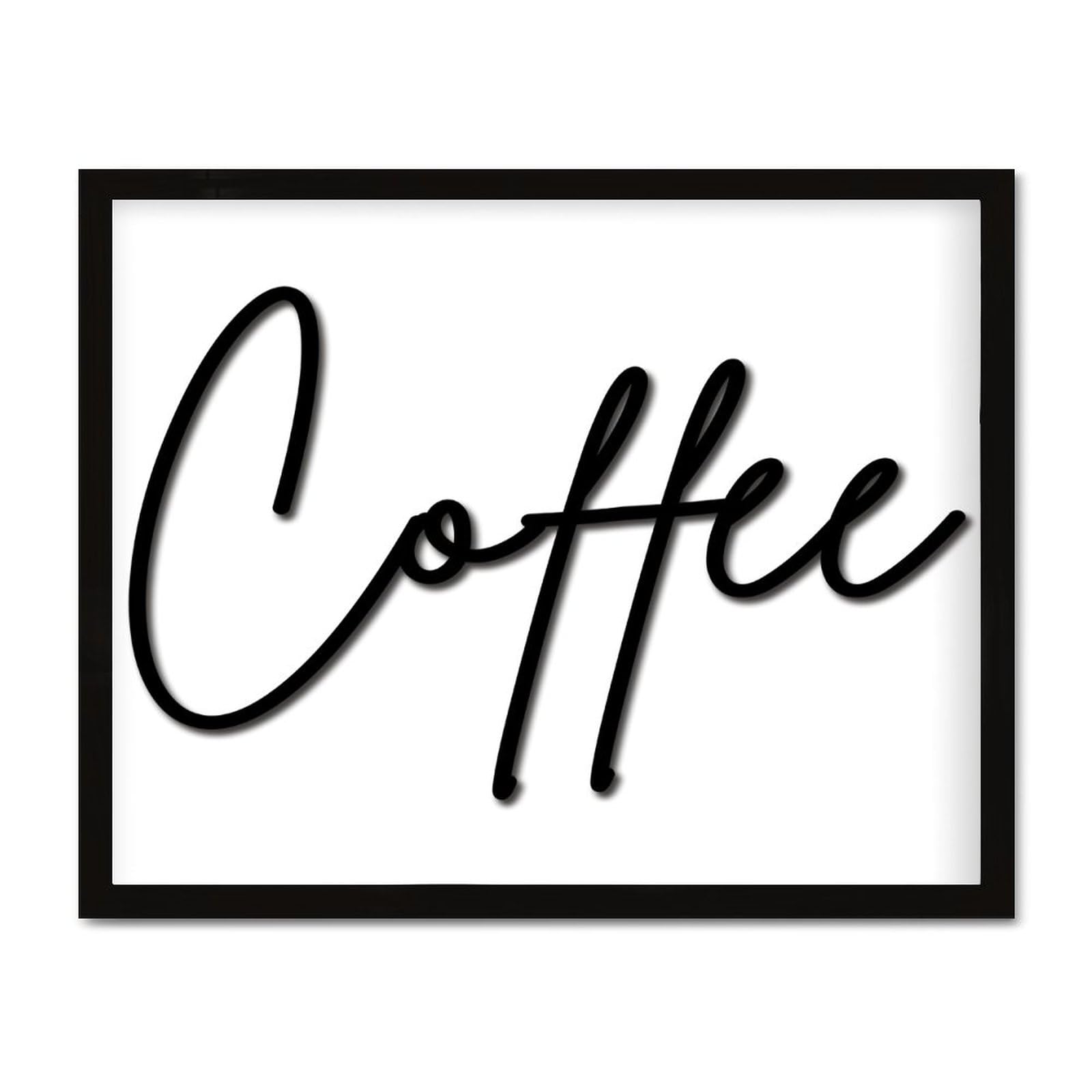 Silhouette de tasse à café en bois noir pour sublimer votre coin bar cuisine