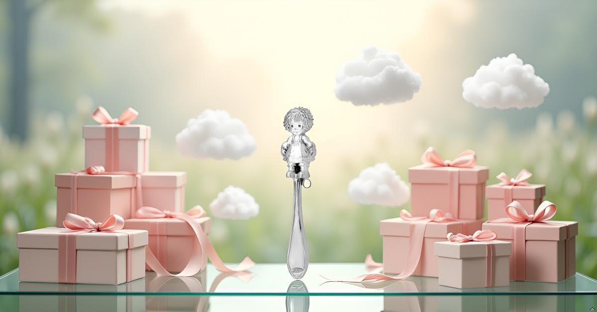 Babyrassel Silber 925 Sterling für Mädchen – Echt-Silber Rassel 14 cm – Hochwertige Verarbeitung inkl. Geschenkbox