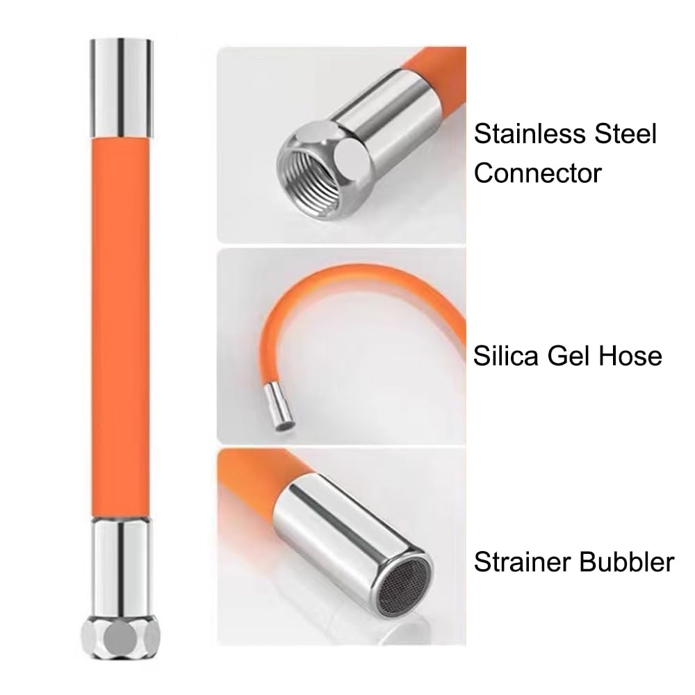 Tubo de extensión universal de espuma, 30 cm, 360°, extensor de extensión de grifo de flexión libre, tubo de extensión ajustable para grifo de fregadero