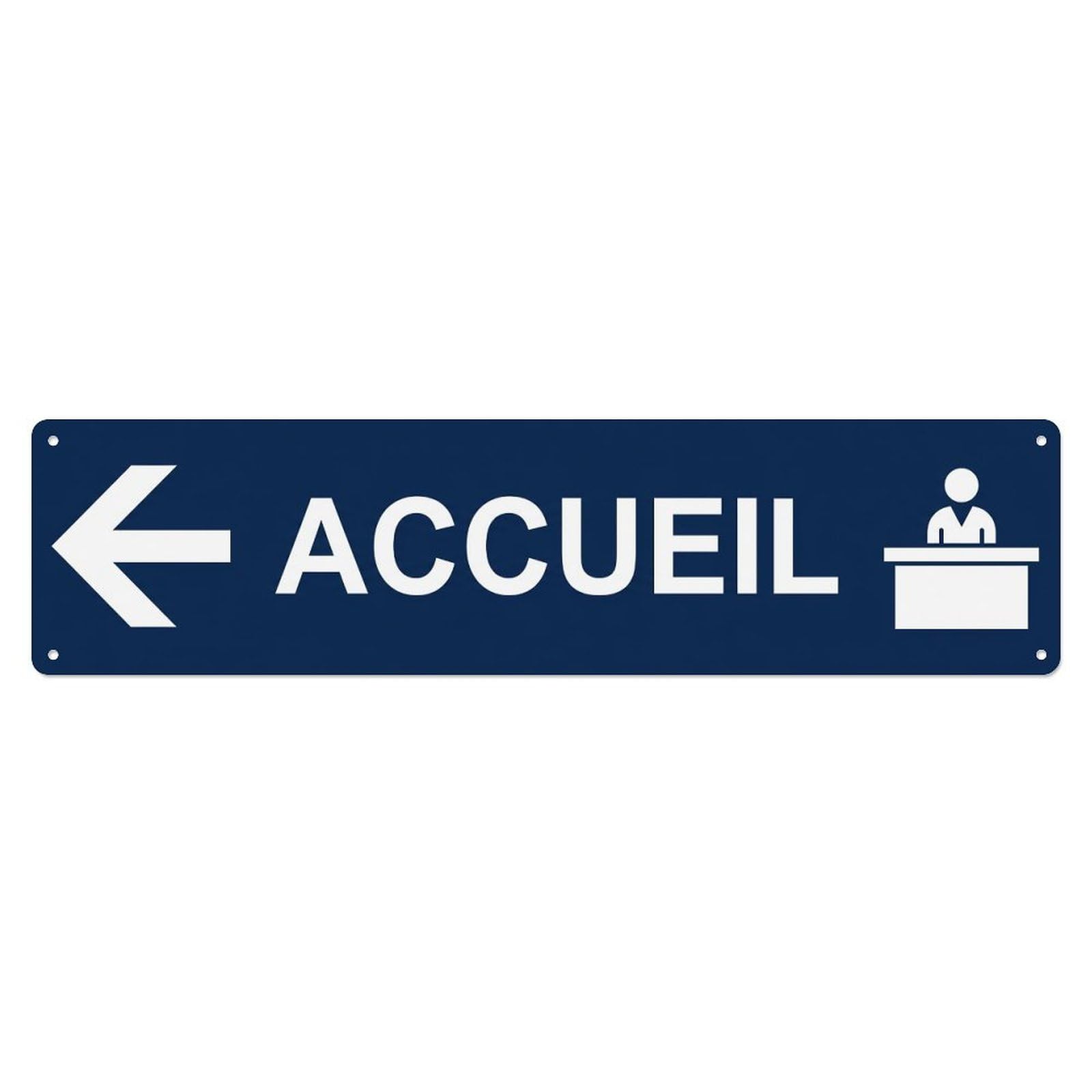 Okahys 4X16inch(10X40cm) Accueil Left Arrow Wayfinding Metal Tin Sign