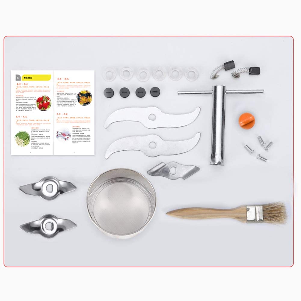 Macinacaffè 800G Fagioli elettrici Noci Spezie Macinino per Farina con Coltello in Acciaio Inossidabile, Macchina per la Polvere della Famiglia del Grano, Smerigliatrice per Erbe mediche